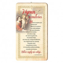 Hymn o miłości. Obrazek na drewnie