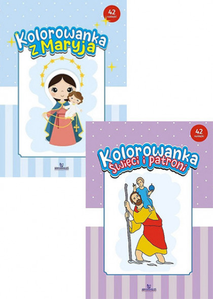 Kolorowanka z Maryją + kolorowanka Święci i patroni - pakiet książeczek