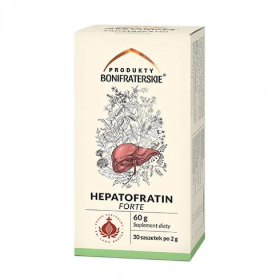 Hepatofratin Forte. Suplement diety 60 g (30 saszetek po 2 g) : Preparaty ziołowe