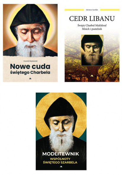 Pakiet ze świętym Charbelem - komplet 3 książek