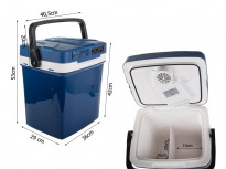 Lodówka turystyczna samochodowa, 12v, 230v, 26l, funkcja grzania, duża