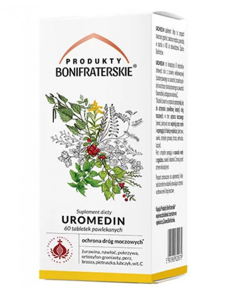 Uromedin. Suplement diety, 60 tabletek - Produkty Bonifraterskie