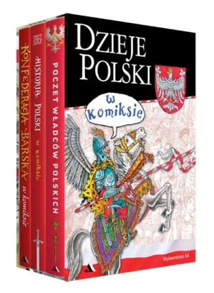 Dzieje Polski w komiksie. Komplet 3 książek