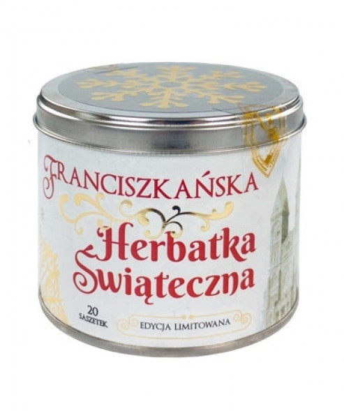 Franciszkańska herbatka świąteczna w puszce 20 saszetek po 5 g