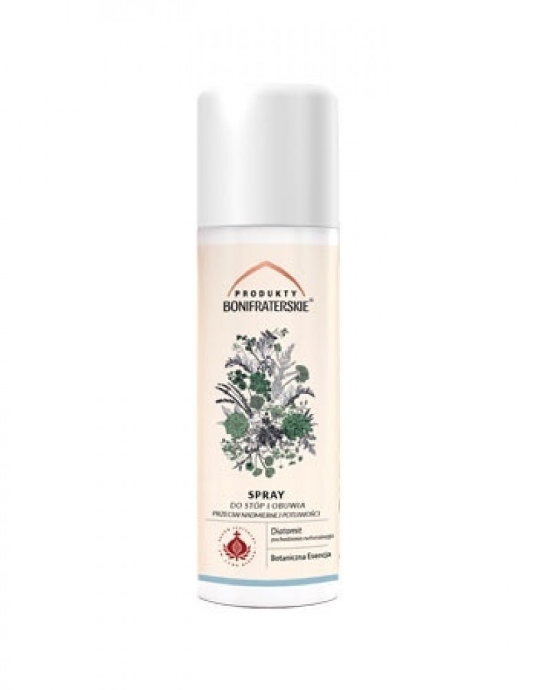 Spray do stóp i obuwia przeciw nadmiernej potliwości. Kosmetyk, 150 ml