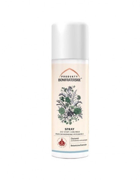 Spray do stóp i obuwia przeciw nadmiernej potliwości. Kosmetyk, 150 ml