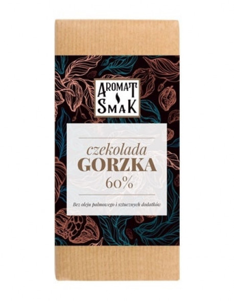 Czekolada gorzka 60%, 80 g : Artykuły spożywcze