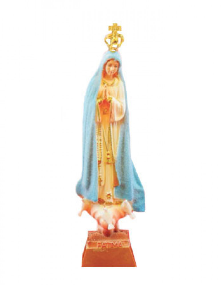 Figurka Matki Bożej Fatimskiej. Higroskopijna