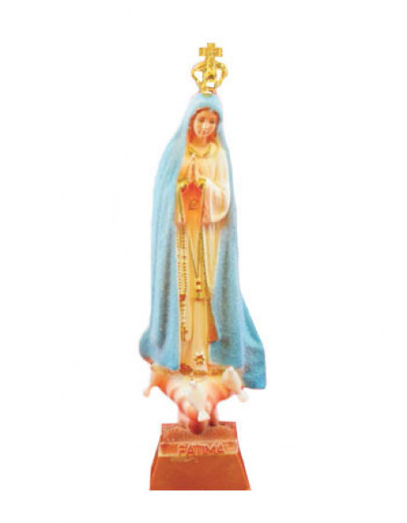 Figurka Matki Bożej Fatimskiej. Higroskopijna
