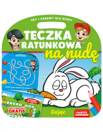 Zając z grą planszową. Teczka ratunkowa na nudę