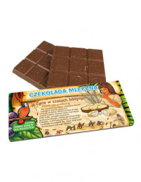 Czekolada z Papugą. Czekolada mleczna (25%), 100g