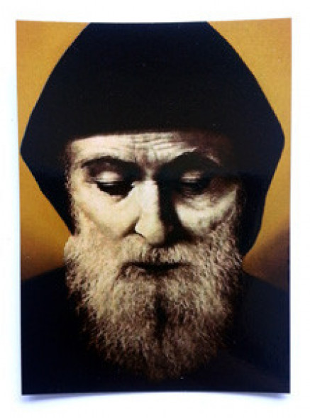 Św. Charbel - obrazek, wym. ok. 70x100 mm