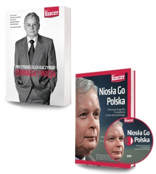 Lech Kaczyński: Odwaga i wizja oraz Niosła go Polska - pakiet książek