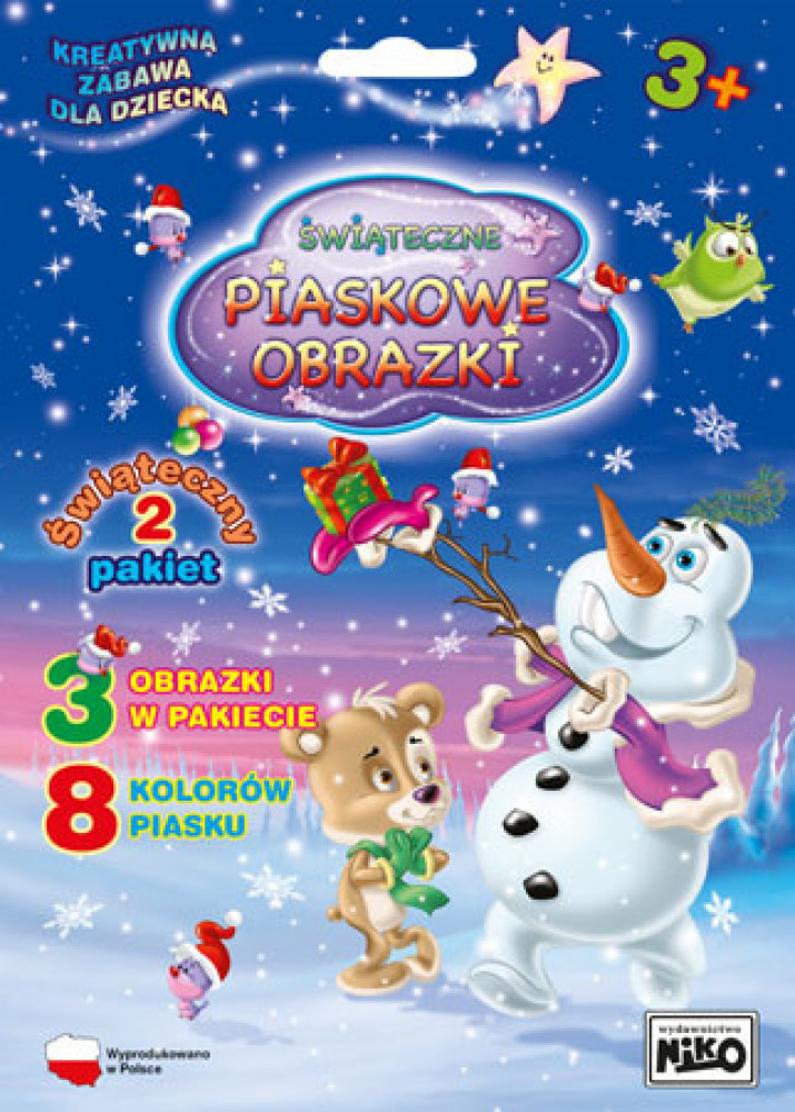 Piaskowe obrazki. Pakiet z bałwankiem