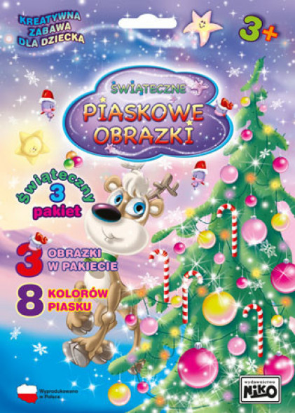 Piaskowe obrazki. Pakiet z choinką