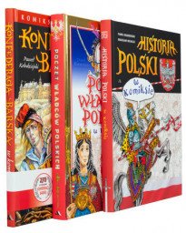 Dzieje Polski w komiksie. Komplet 3 książek SUFFIX