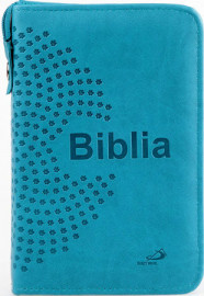 Biblia „z rybką”. Podręczna, turkusowa z suwakiem