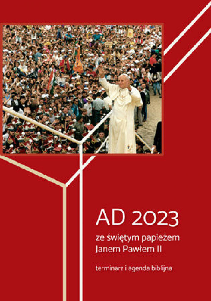 AD 2023 ze świętym papieżem  Janem Pawłem II