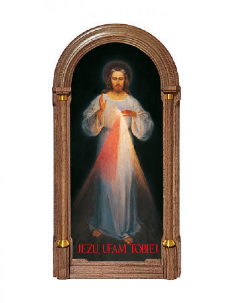 Obraz Jezu Ufam Tobie - wileński (rama ciemna)