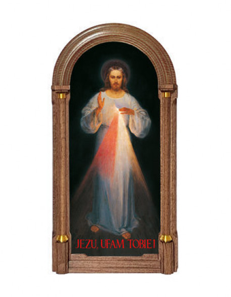 Obraz Jezu Ufam Tobie - wileński (rama ciemna)