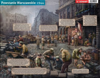 Powstanie Warszawskie. Puzzle ramkowe