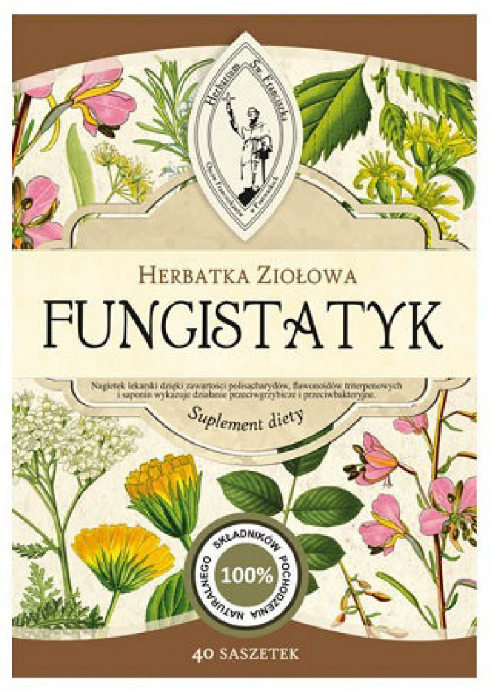 Herbatka ziołowa Fungistatyk, 120g  (40 saszetek po 3 g)