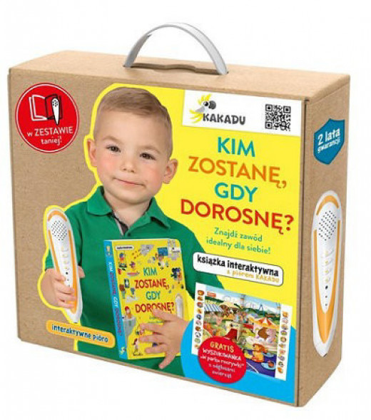 Komplet Pióro Kakadu + Książka „Kim zostanę, gdy dorosnę” + Gratis