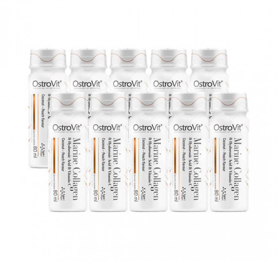 Kolagen Morski Shot 10 x 80 ml - OstroVit