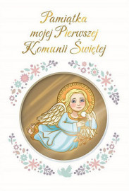 Pamiątka mojej Pierwszej Komunii Świętej (z aniołkiem)