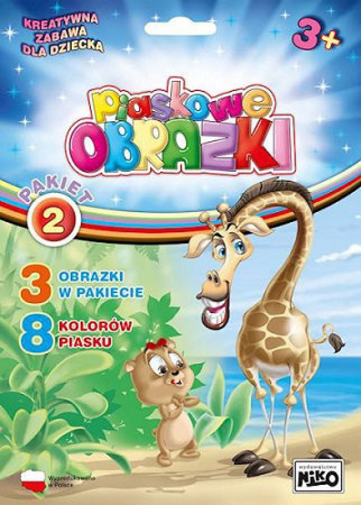 Piaskowe obrazki. Pakiet z żyrafą