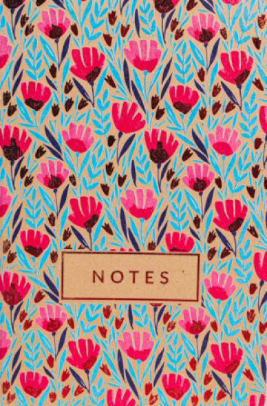 Notes Ukwiecony. Czerwono-niebieski