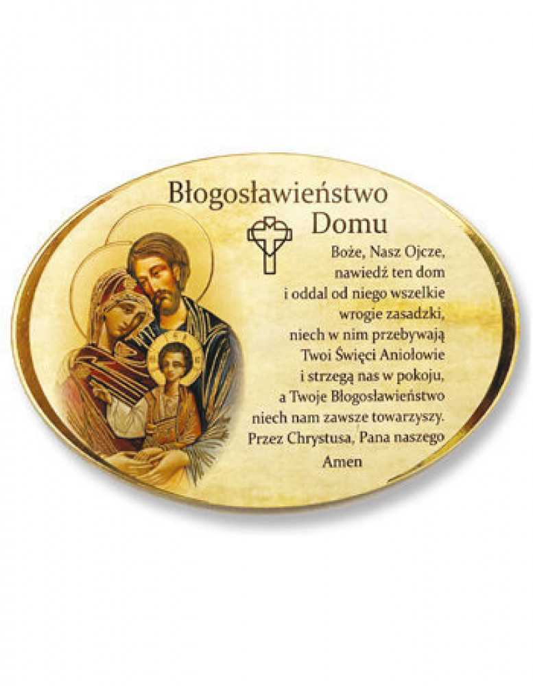Drewniany magnes. Błogosławieństwo domu