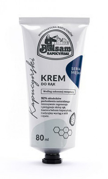 Męski krem do rąk z balsamem kapucyńskim, 80ml