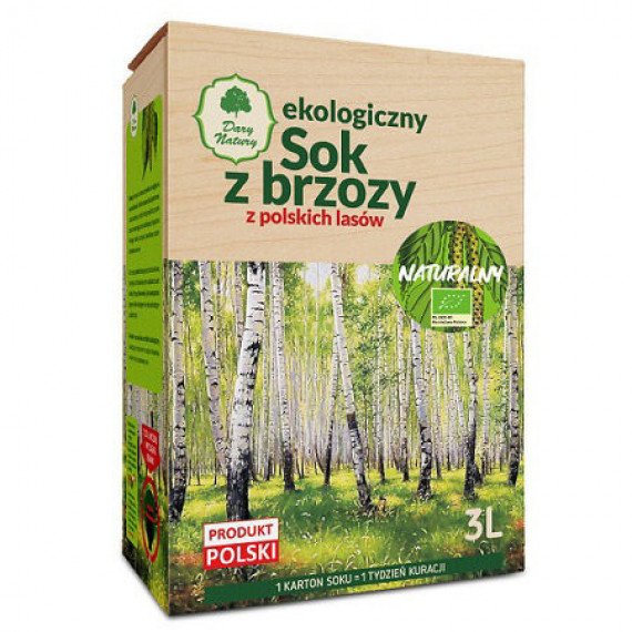 Ekologiczny sok z brzozy, 3l