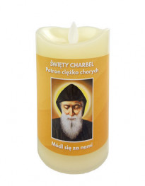 Świeca LED św. Charbel