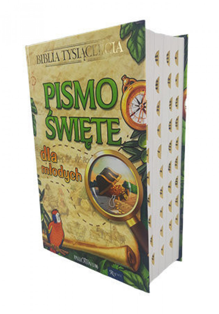 Pismo Święte dla młodych z paginatorami. Biblia z papugą