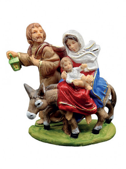 Figurka Święta Rodzina na osiołku