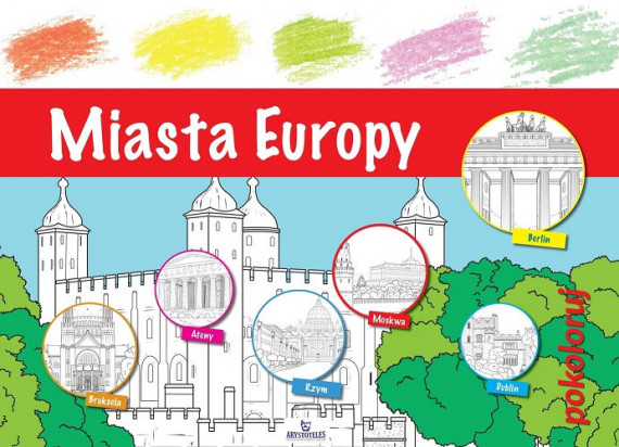 Miasta Europy. Pokoloruj