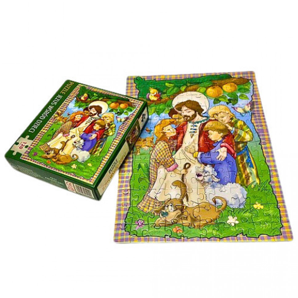 Puzzle Jezus wśród dzieci, 120 elementów