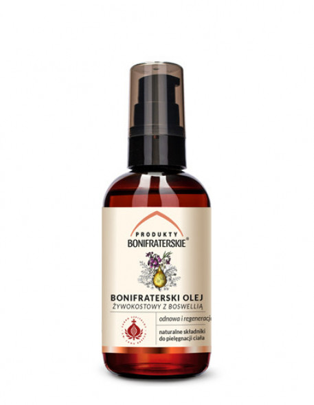 Bonifraterski olej żywokostowy z boswellią. Kosmetyk, 100 ml - GRATIS