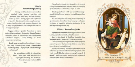 Nowenna do Matki Bożej Pompejańskiej : Nowenna Pompejańska : Modlitewnik