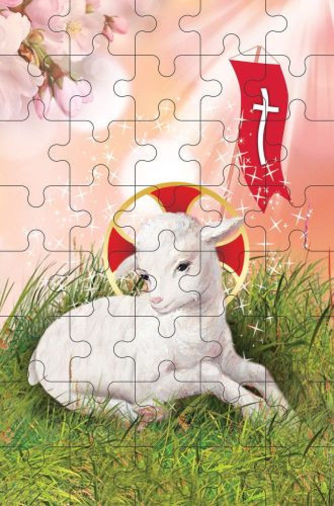 Puzzle Baranek Wielkanocny : Gry i zabawy religijne dla dzieci i młodzieży