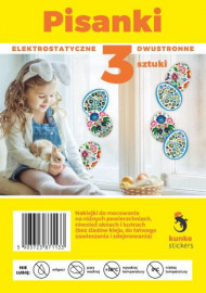 Pisanki elektrostatyczne dwustronne. 3 sztuki : Dla dzieci i młodzieży