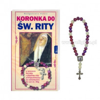 Koronka do św. Rity z koronką z płatkiem róży w prezencie