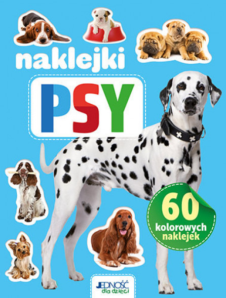 Psy. 60 kolorowych naklejek : Dla dzieci
