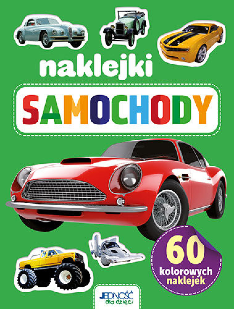Samochody. 60 kolorowych naklejek : Dla dzieci