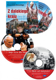 Papieski pakiet filmowy. Trzy filmy dokumentalne DVD : Filmy. Książki z filmem