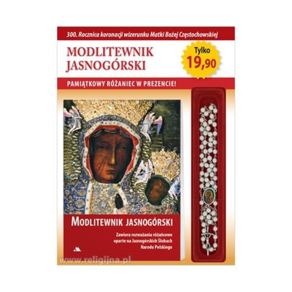 Modlitewnik Jasnogórski z pamiątkowym różańcem w prezencie