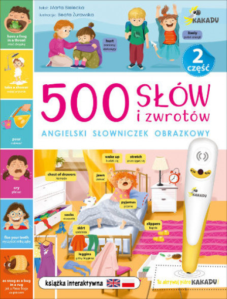 500 słów i zwrotów. Angielski słowniczek obrazkowy cz.2 : Edukacja. Pomoce szkolne