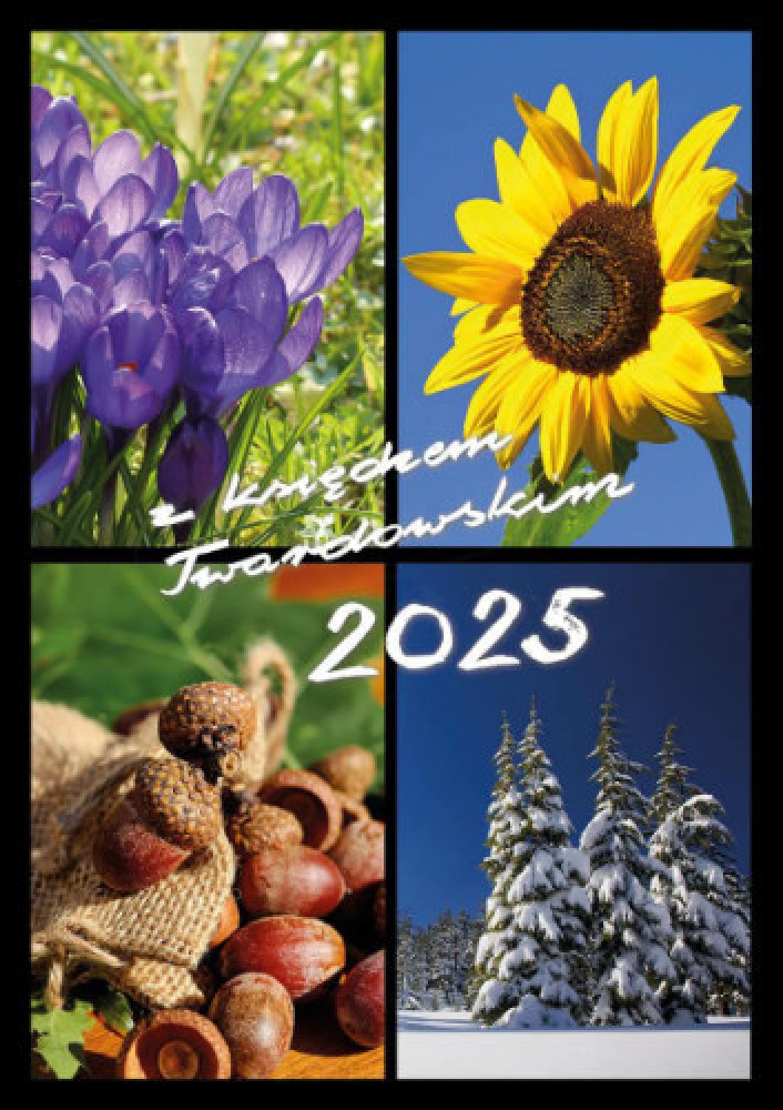 2025 z ks. Twardowskim. 4 pory roku : Kalendarze